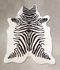 Zebra X-Large Brazilian Cowhide Rug 6'7