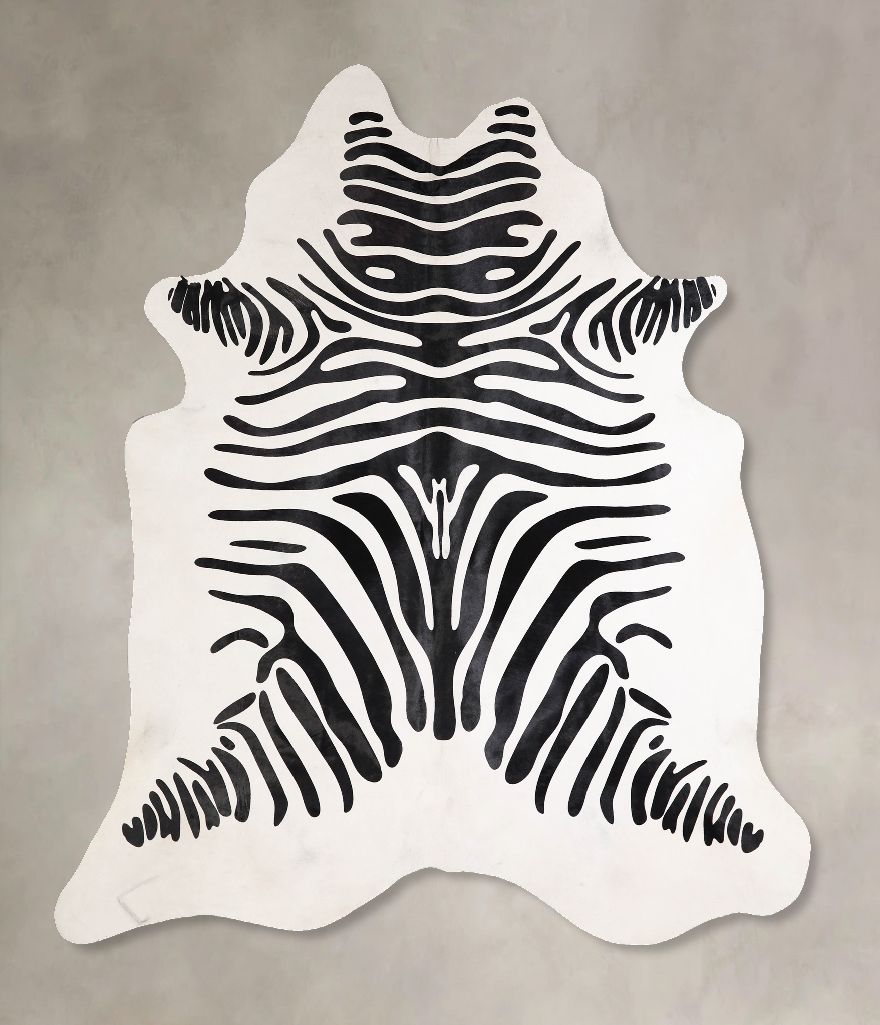 Zebra Cowhide Rug #A34592