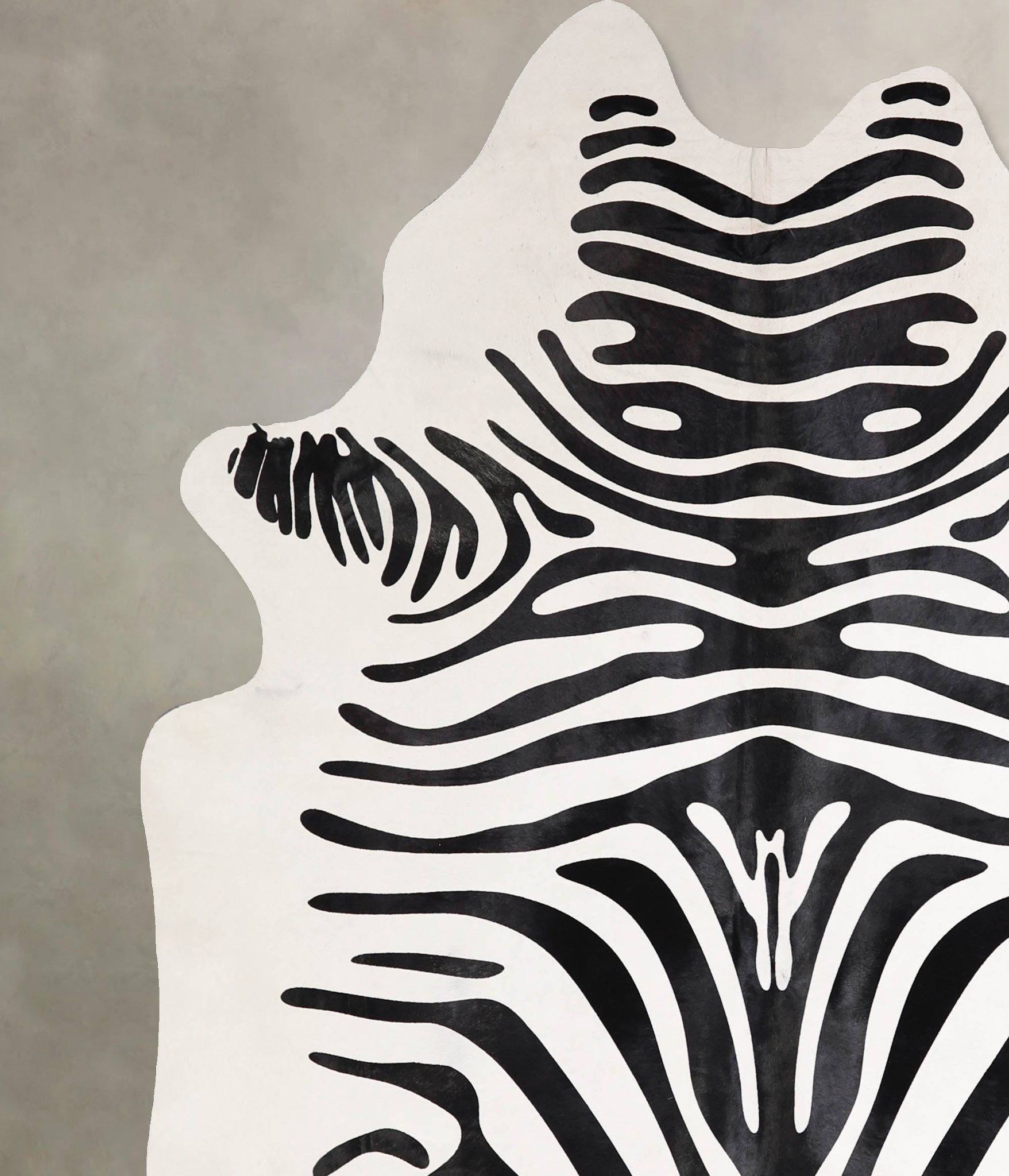 Zebra Cowhide Rug #A34592