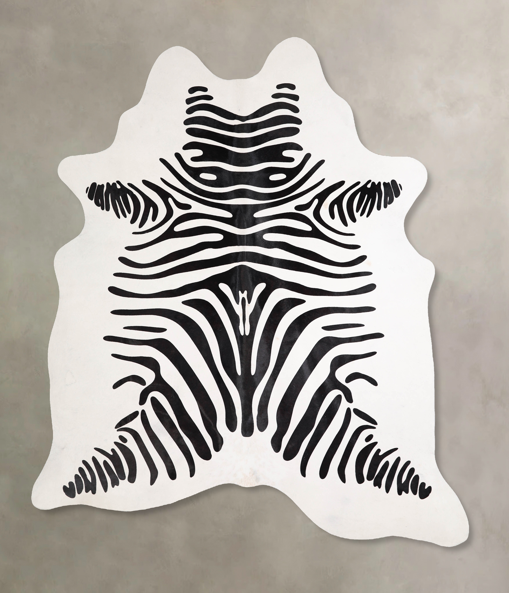 Zebra Cowhide Rug #A34593