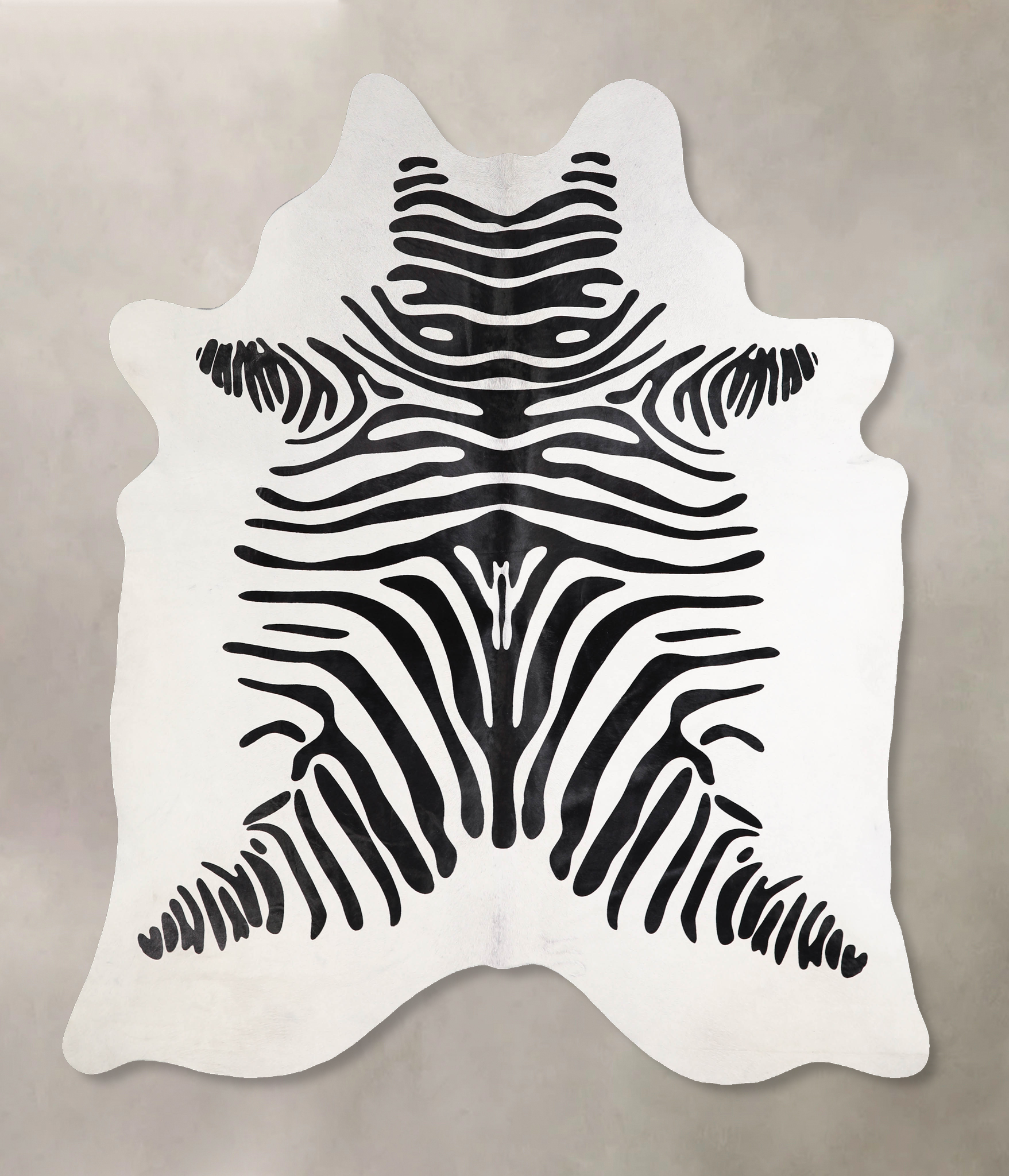 Zebra Cowhide Rug #A34594