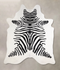 Zebra X-Large Brazilian Cowhide Rug 7'4