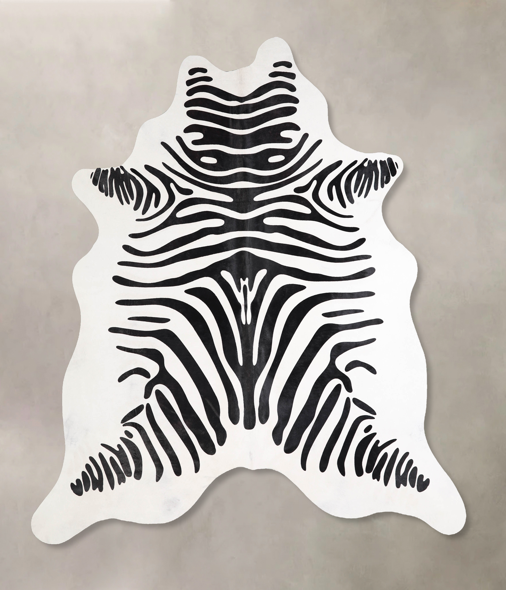 Zebra Cowhide Rug #A34595