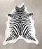 Zebra X-Large Brazilian Cowhide Rug 7'0