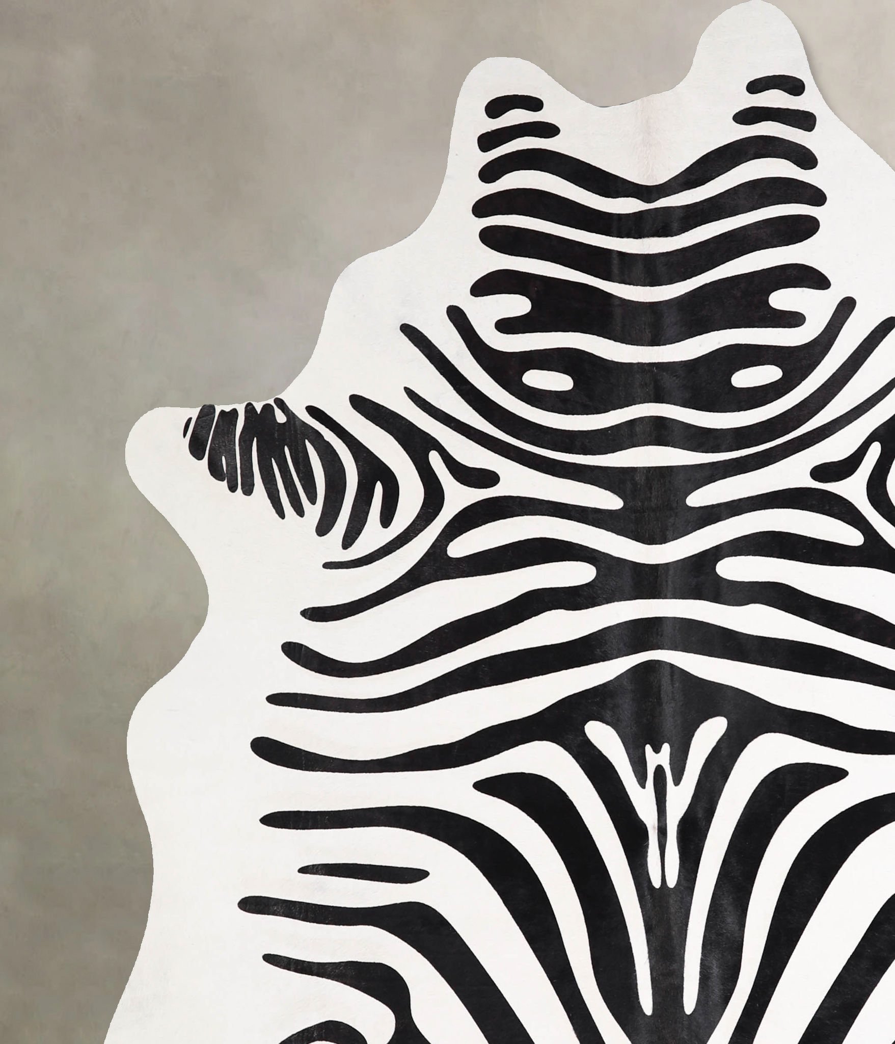 Zebra Cowhide Rug #A34595