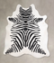 Zebra Large Brazilian Cowhide Rug 6'8