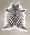 Zebra Large Brazilian Cowhide Rug 6'11