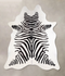 Zebra X-Large Brazilian Cowhide Rug 7'3