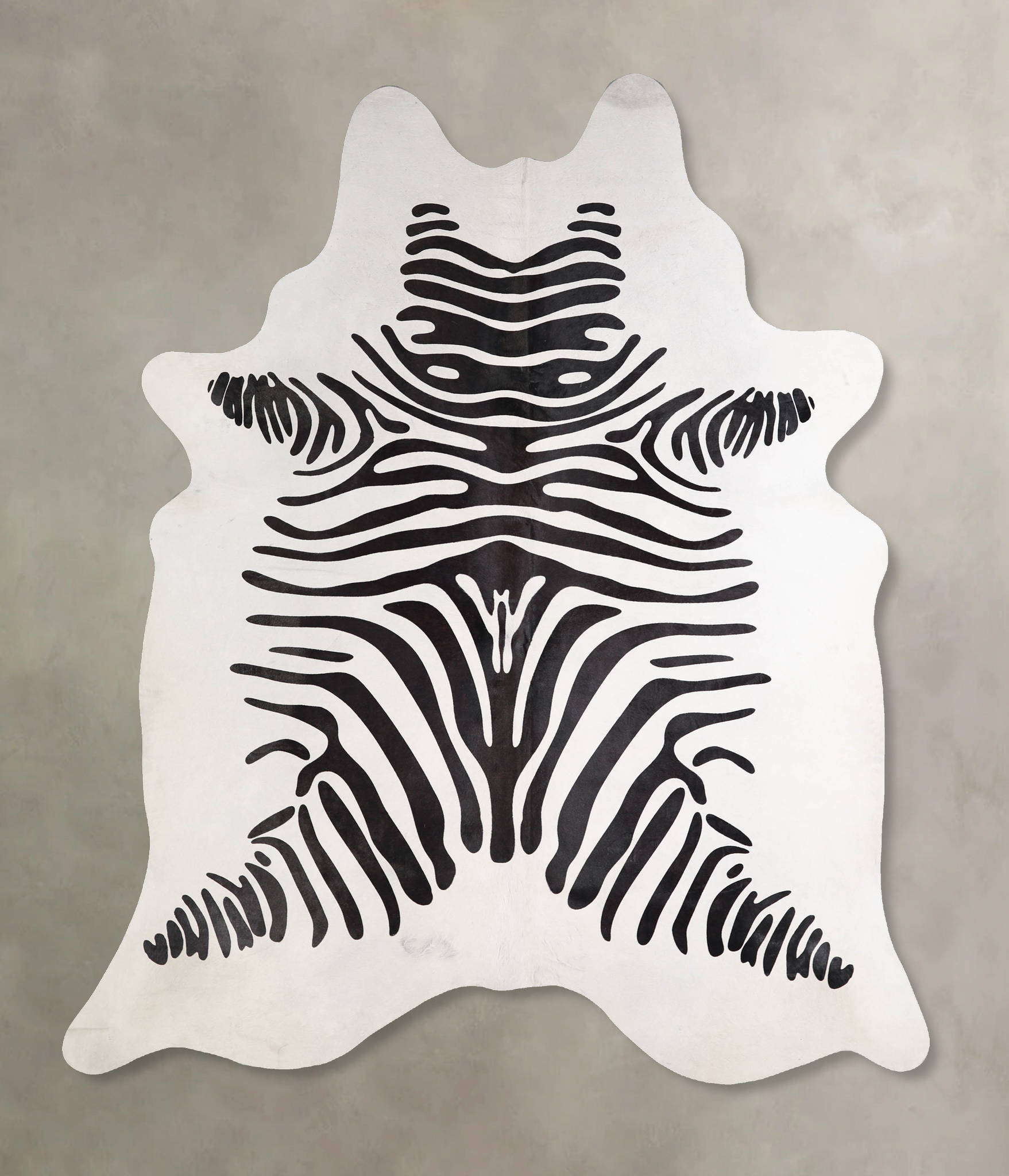 Zebra Cowhide Rug #A34605