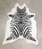 Zebra X-Large Brazilian Cowhide Rug 7'3