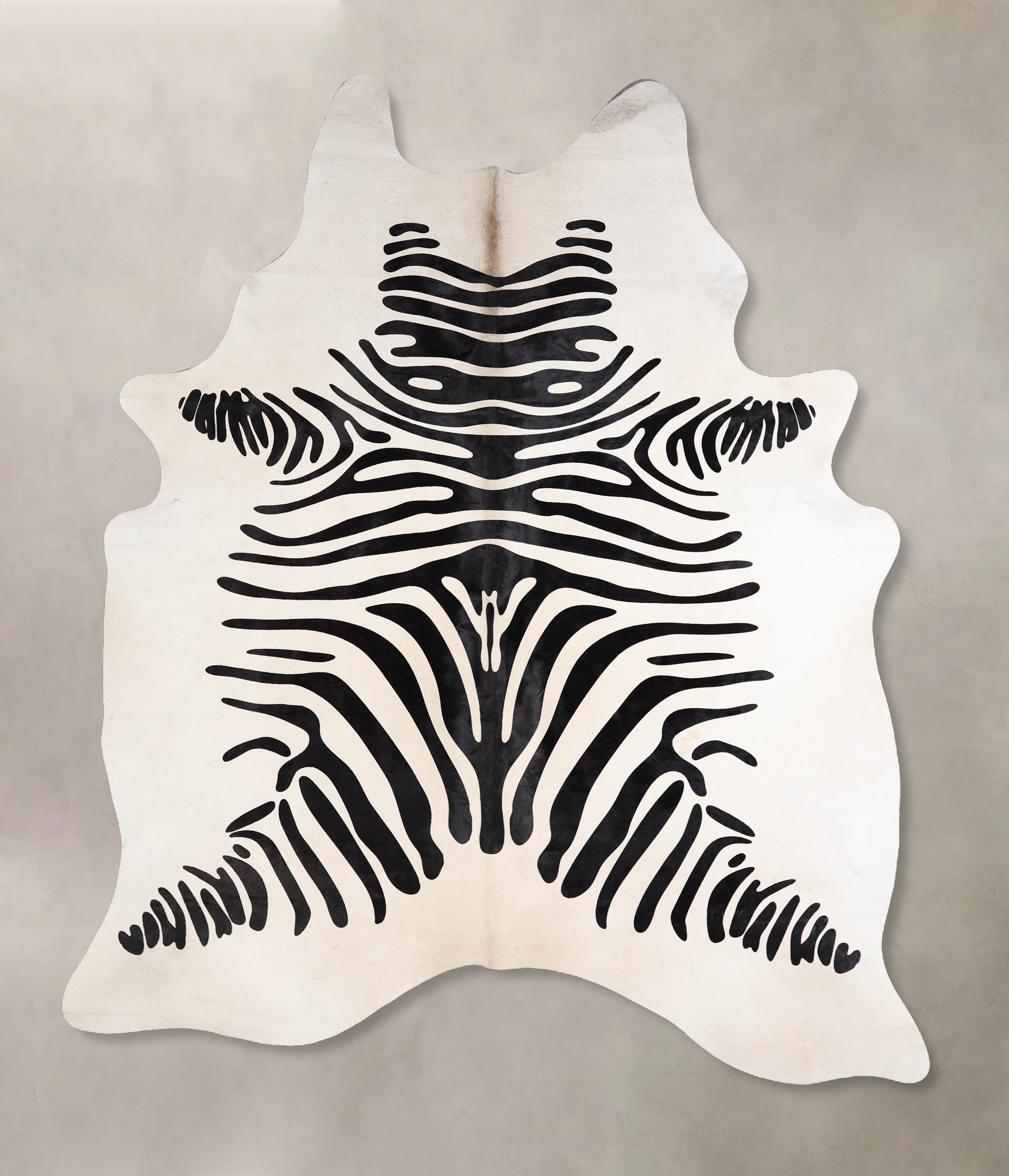 Zebra Cowhide Rug #A34609