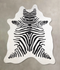 Zebra X-Large Brazilian Cowhide Rug 7'1