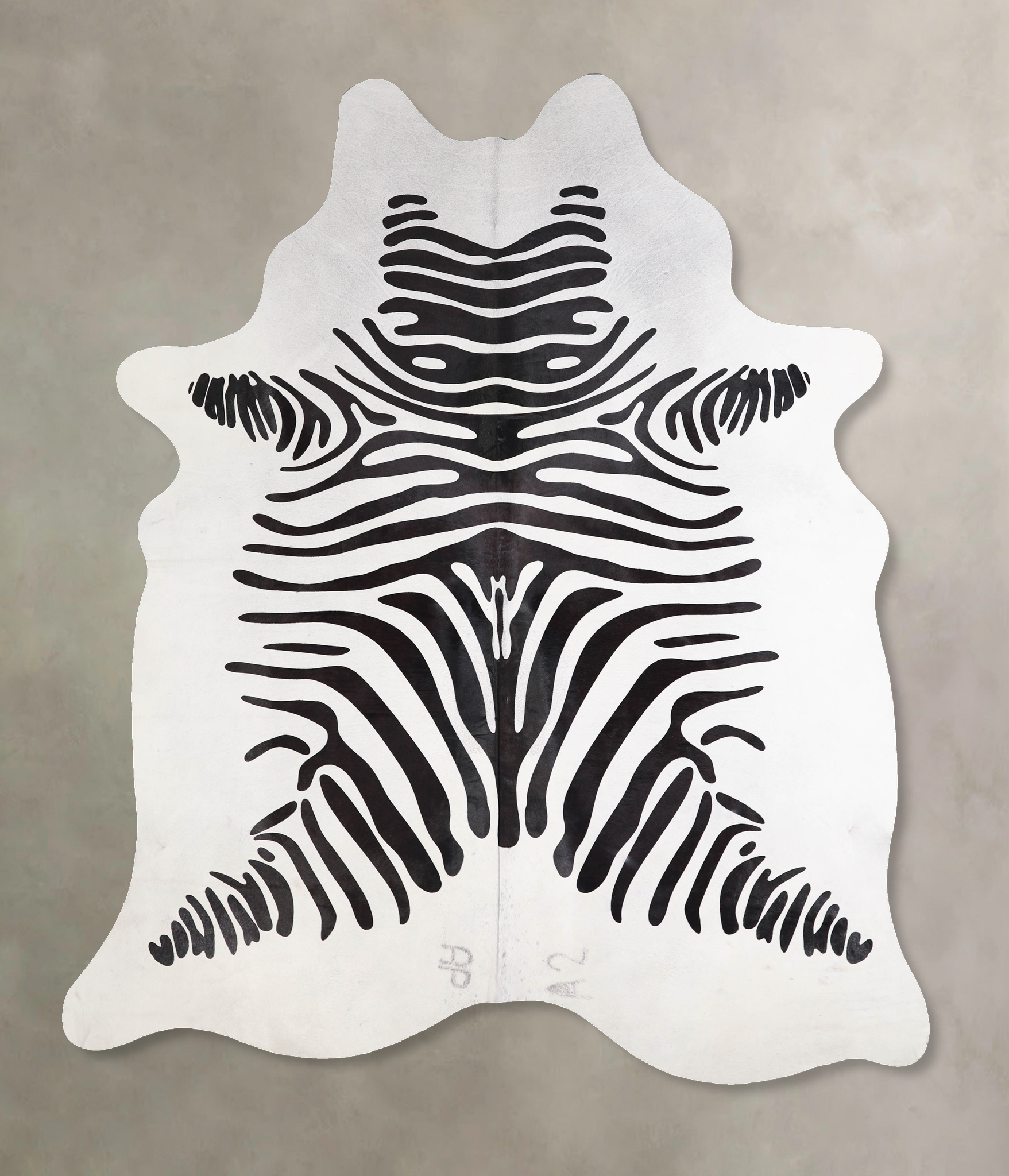 Zebra Cowhide Rug #A34612