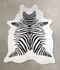 Zebra X-Large Brazilian Cowhide Rug 7'9