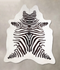 Zebra X-Large Brazilian Cowhide Rug 7'4