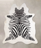 Zebra X-Large Brazilian Cowhide Rug 7'3