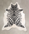 Zebra X-Large Brazilian Cowhide Rug 7'2