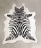 Zebra X-Large Brazilian Cowhide Rug 7'1