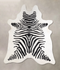 Zebra X-Large Brazilian Cowhide Rug 7'2