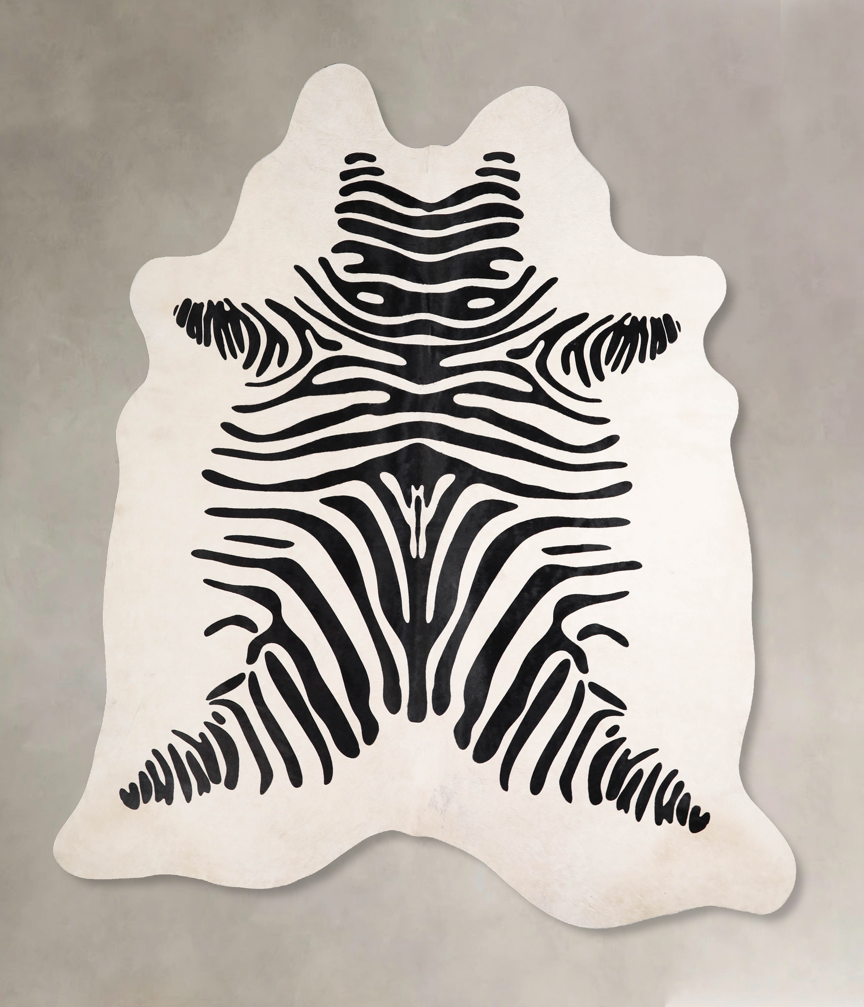 Zebra Cowhide Rug #A34629