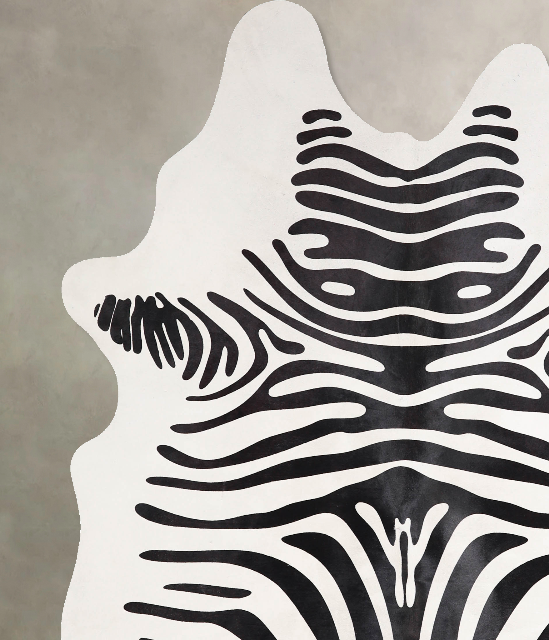 Zebra Cowhide Rug #A34631