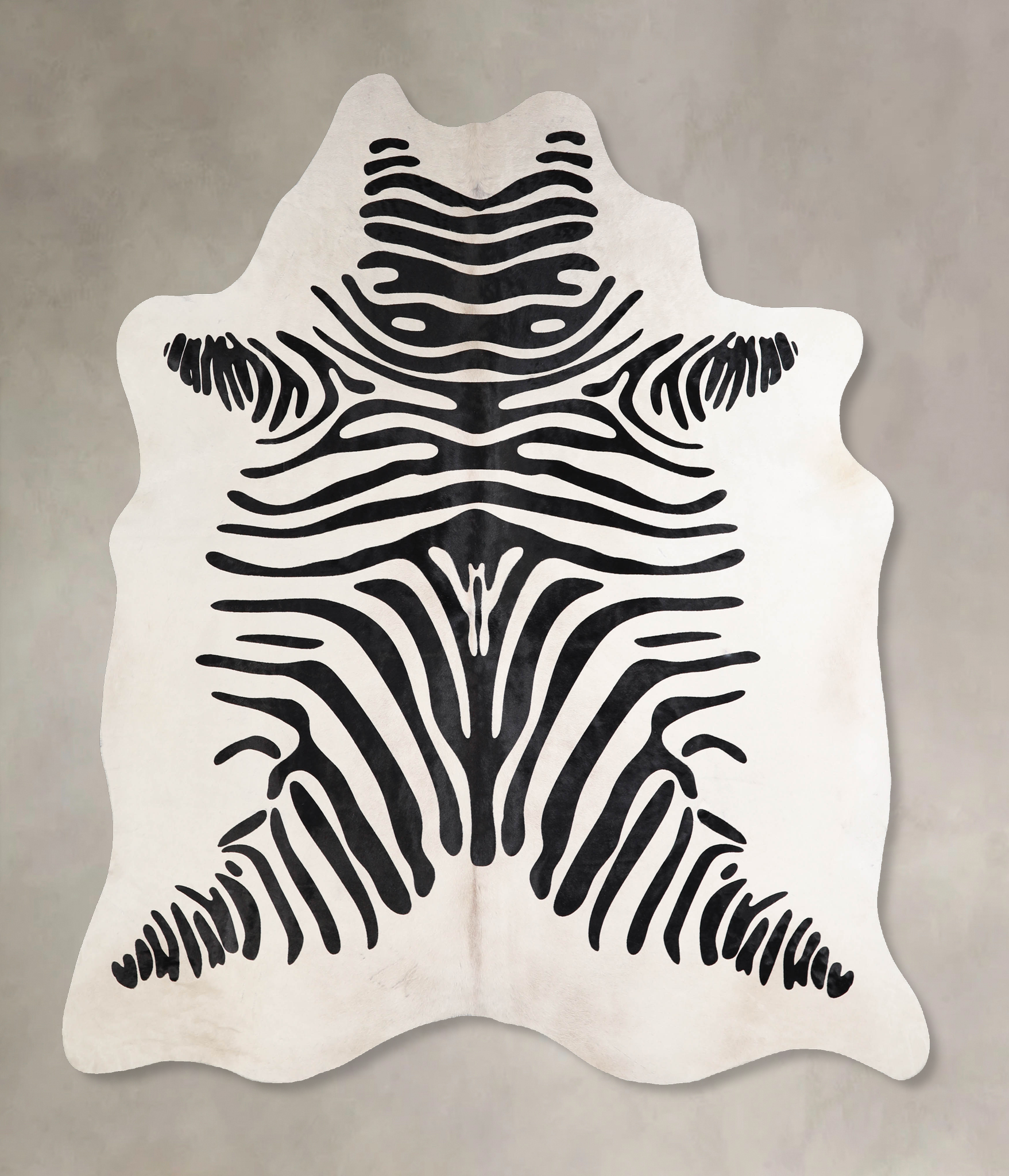 Zebra Cowhide Rug #A34632