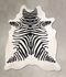 Zebra X-Large Brazilian Cowhide Rug 7'2