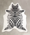 Zebra X-Large Brazilian Cowhide Rug 6'9