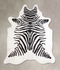 Zebra X-Large Brazilian Cowhide Rug 6'11