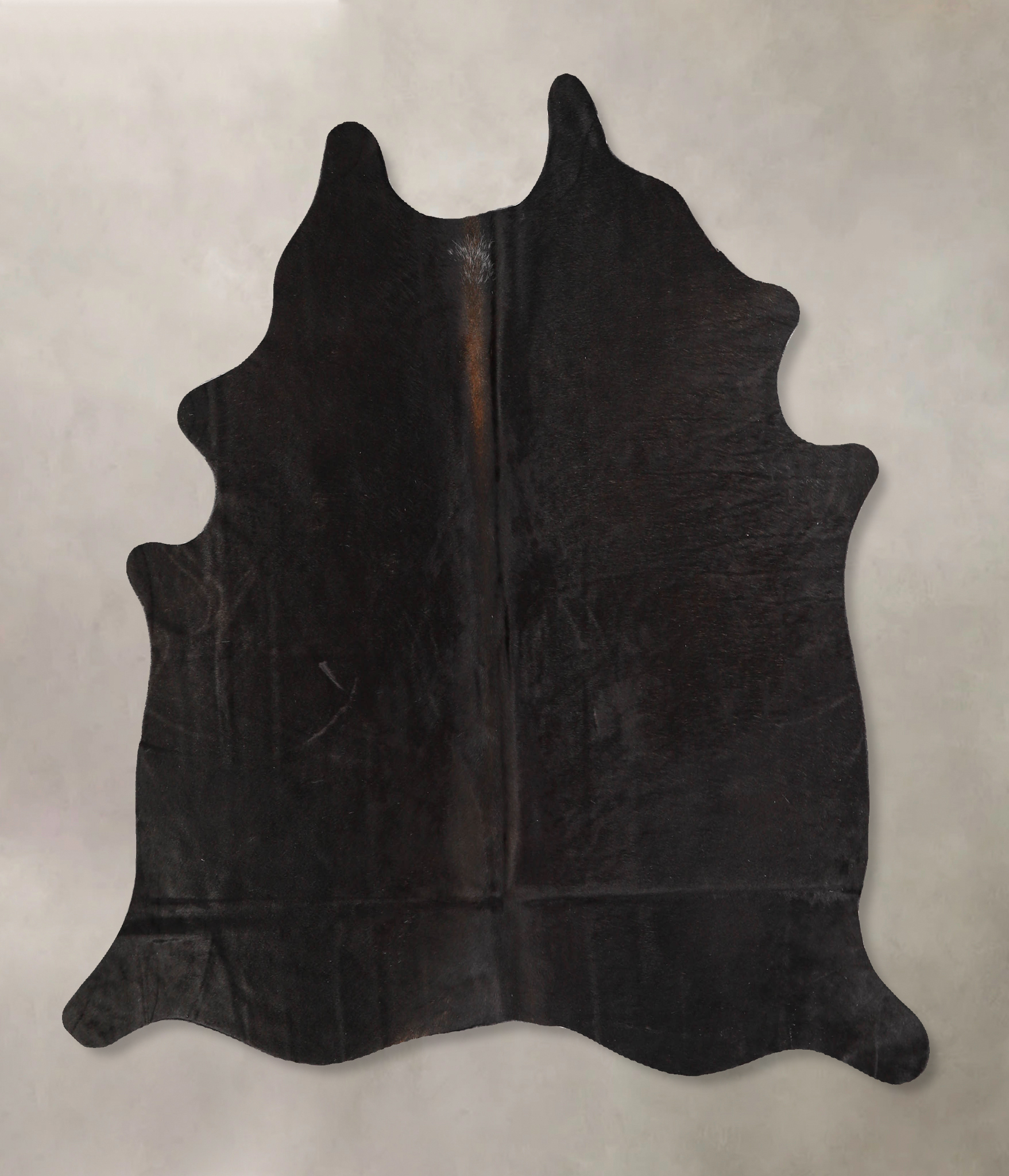 Solid Black Cowhide Rug #A34643