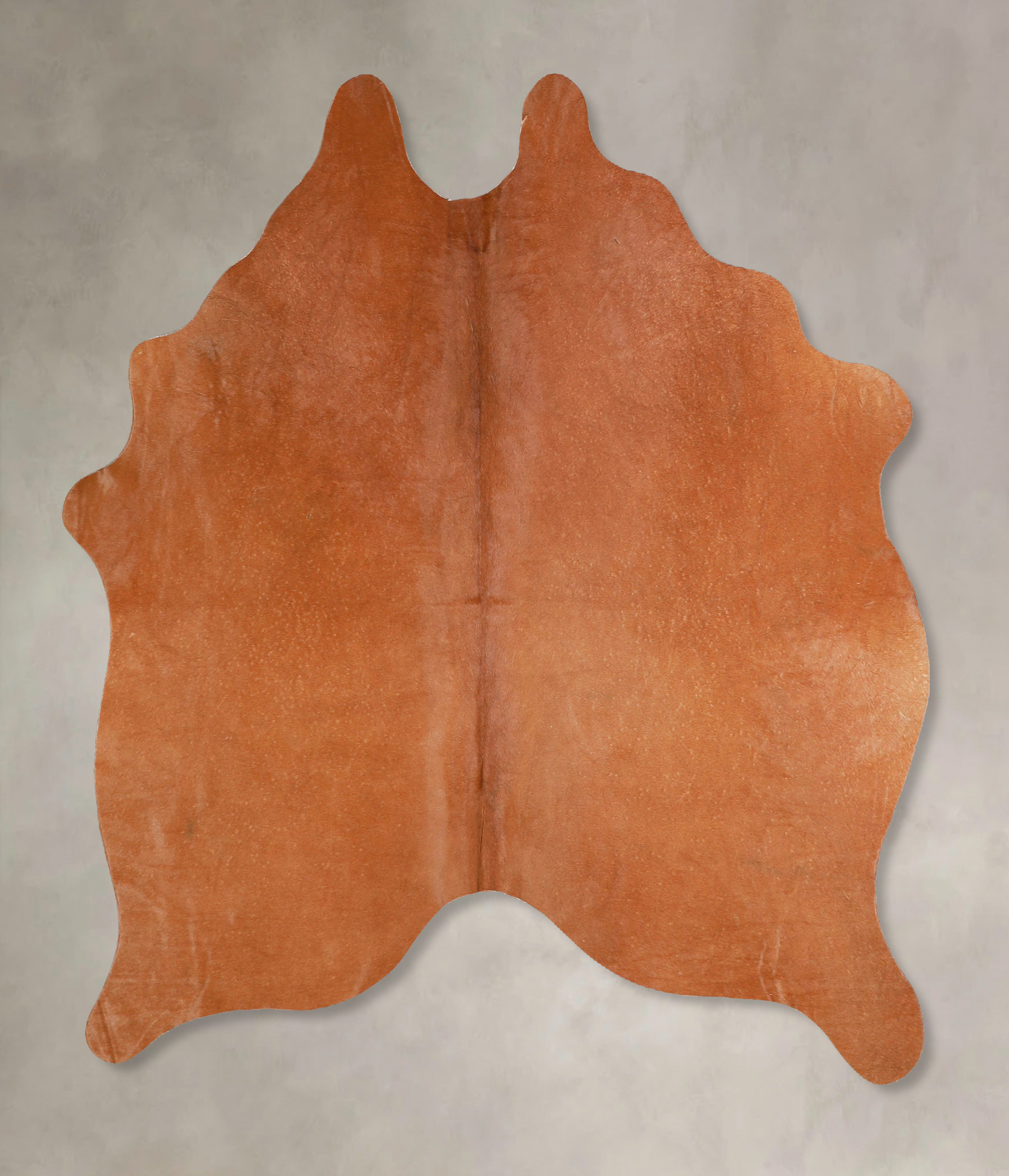 Solid Brown Cowhide Rug #A34647