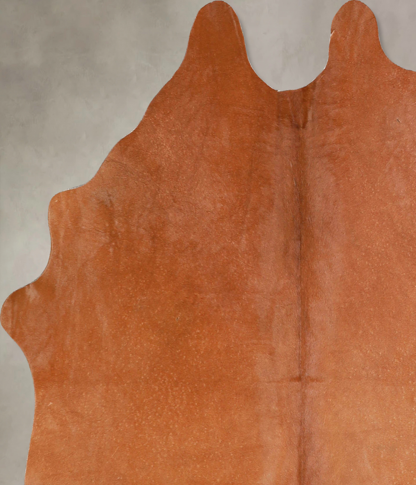 Solid Brown Cowhide Rug #A34647