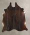 Chocolate Medium Brazilian Cowhide Rug 5'5