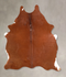 Solid Brown Medium Brazilian Cowhide Rug 5'6