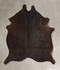 Chocolate Medium Brazilian Cowhide Rug 5'3