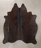 Chocolate Medium Brazilian Cowhide Rug 4'9