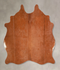 Solid Brown Medium Brazilian Cowhide Rug 4'10