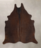 Chocolate Medium Brazilian Cowhide Rug 5'1