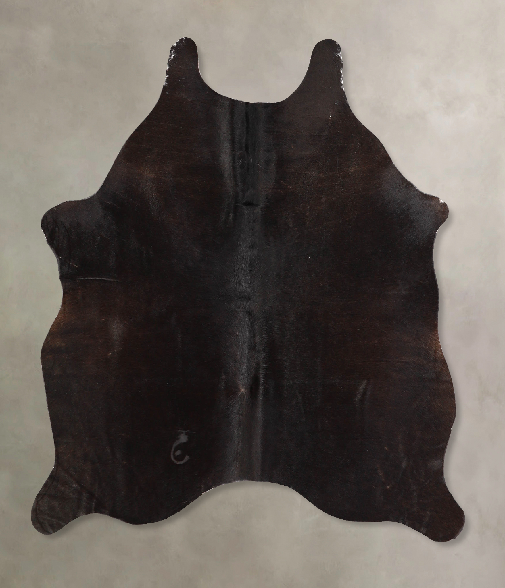 Solid Black Cowhide Rug #A34708