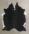 Black and White Medium Brazilian Cowhide Rug 5'4