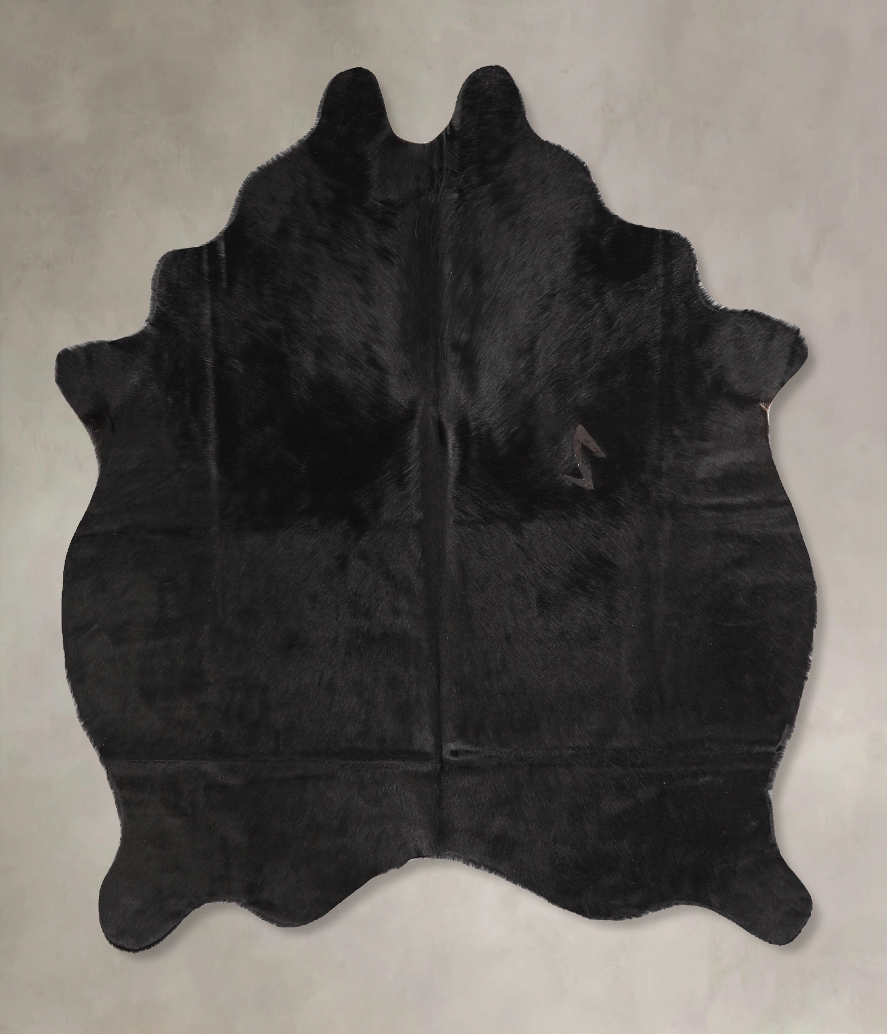 Solid Black Cowhide Rug #A34717