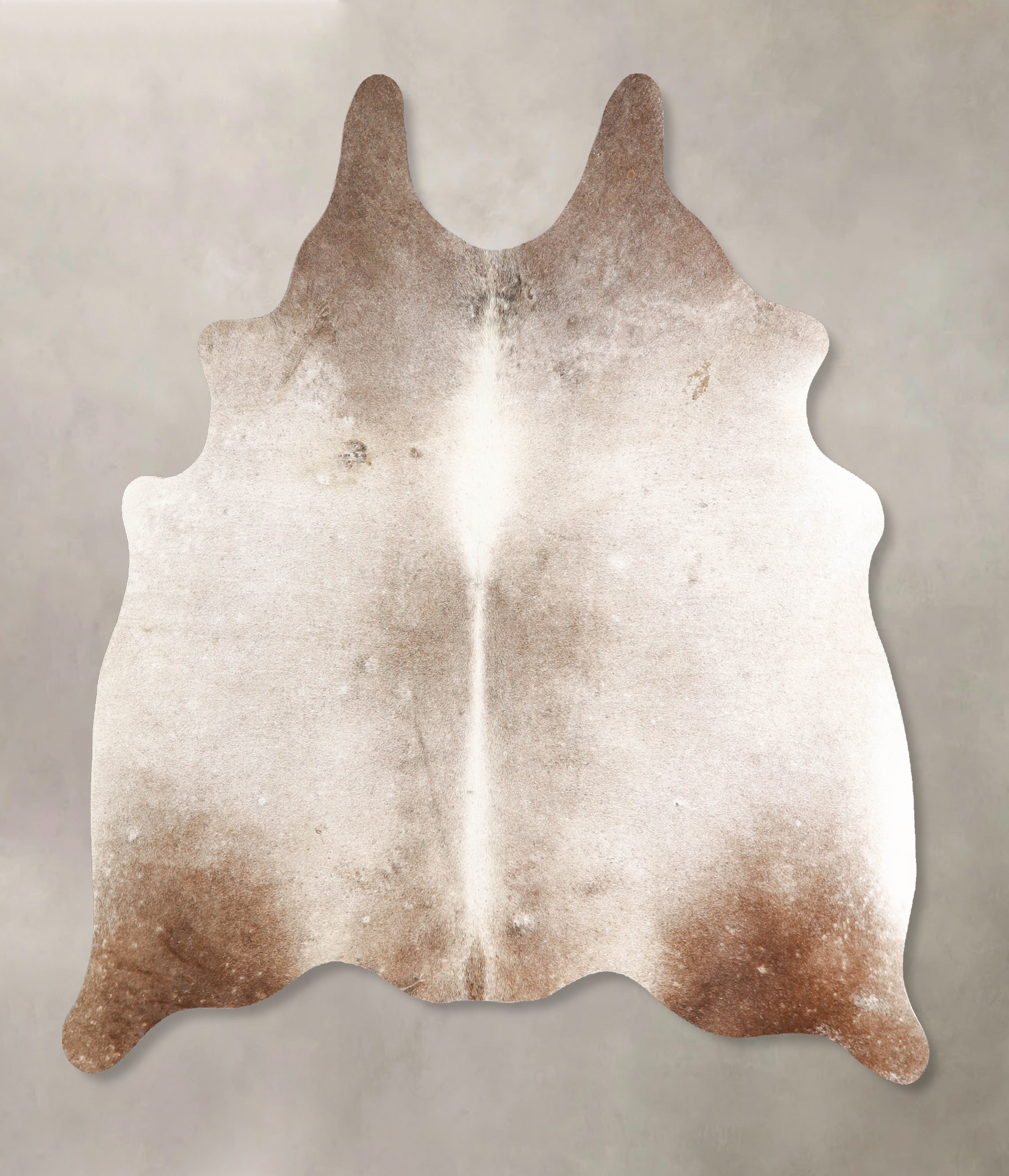 Grey with Beige Cowhide Rug #A34727