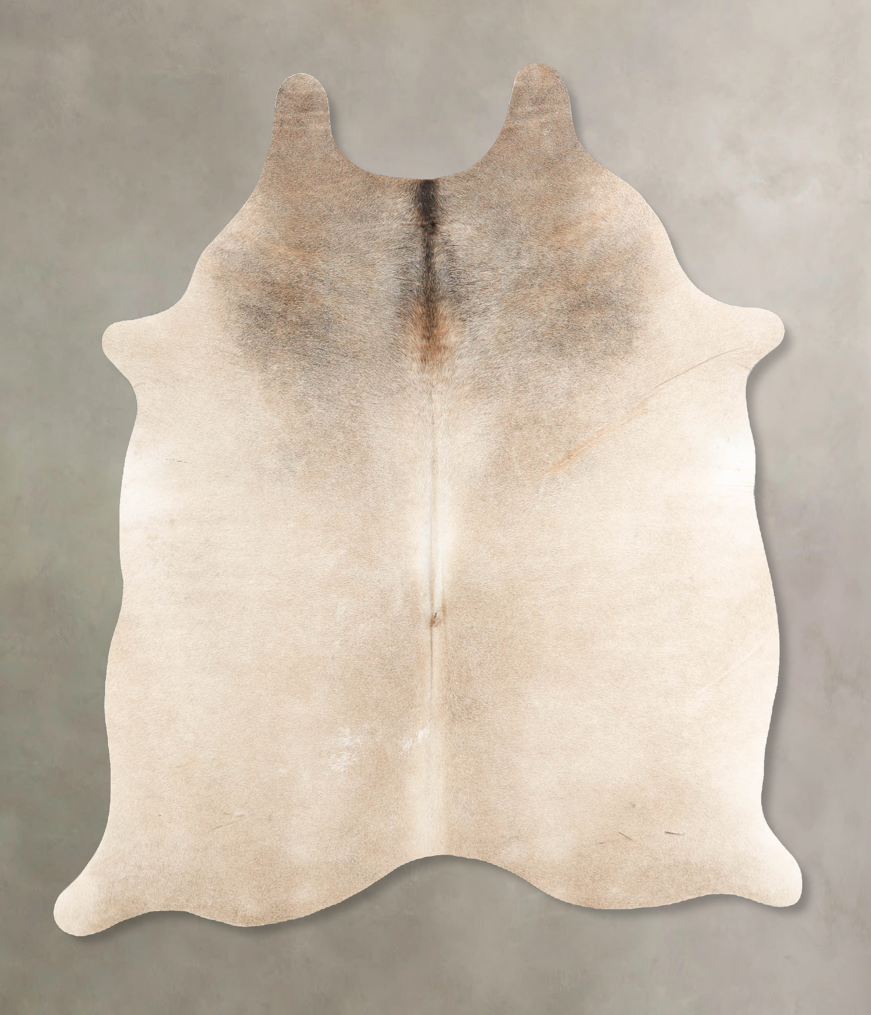 Grey with Beige Cowhide Rug #A34730