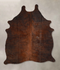 Dark Brindle Medium Brazilian Cowhide Rug 5'11