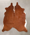 Brown and White Regular Medium Brazilian Cowhide Rug 5'2