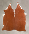 Brown and White Regular Medium Brazilian Cowhide Rug 5'8