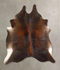 Chocolate Medium Brazilian Cowhide Rug 5'6