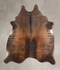 Chocolate Medium Brazilian Cowhide Rug 4'9