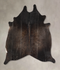 Dark Grey Large Brazilian Cowhide Rug 5'9