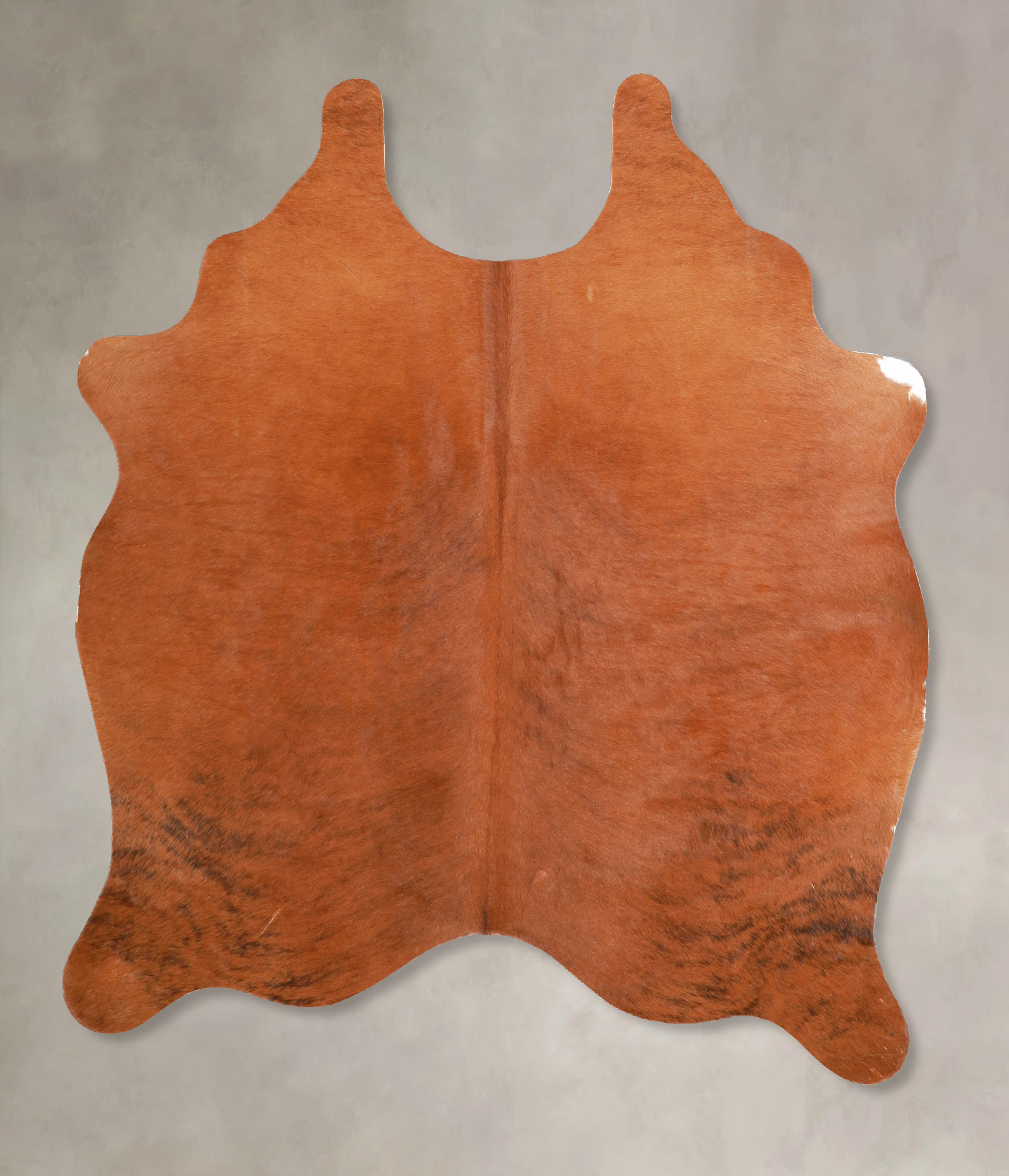 Solid Brown Cowhide Rug #A34797